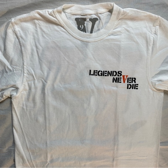 Vlone Butterfly Tee Size Small VLONE T-Shirt White Orange NEW - Picture 2 of 9